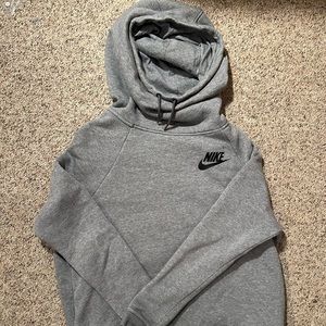 dark gray nike turtleneck hoodie ☁️